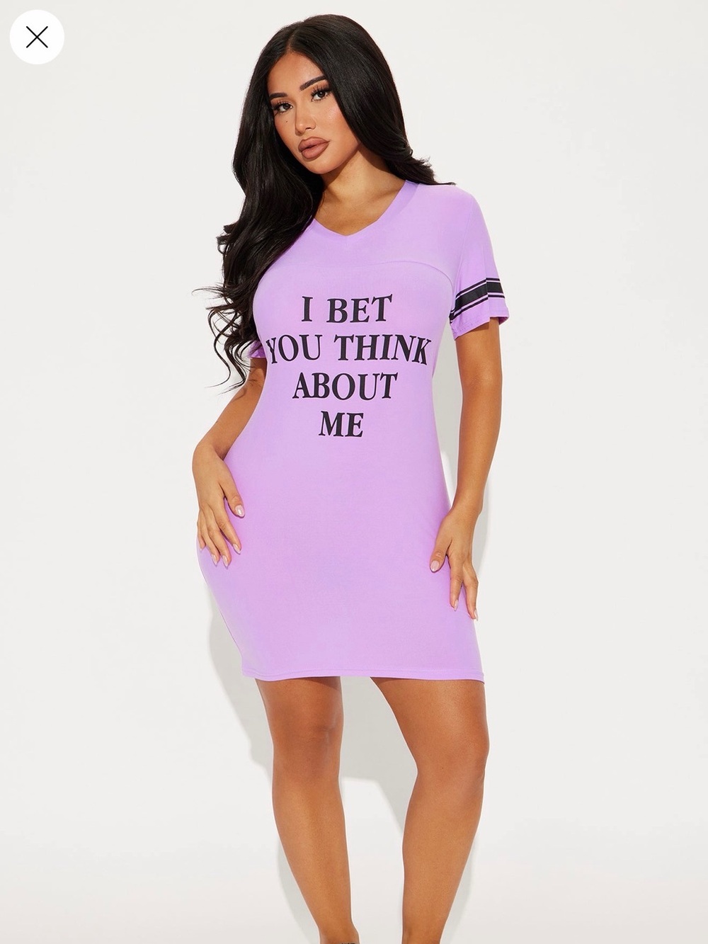 Lavender Fashion Nova Pj Dress